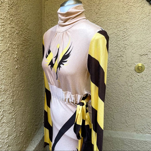 Vintage multicolored Samantha Treacy silk dress - Picture 11 of 13